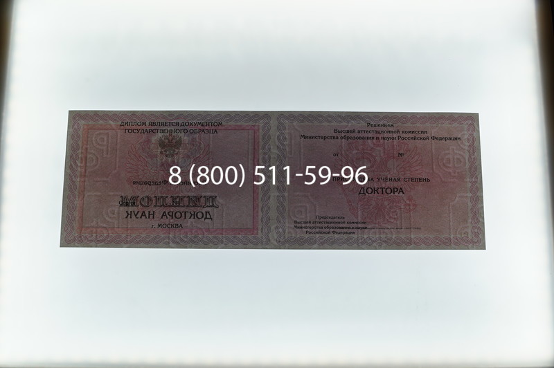 Заказать Диплом доктора наук 2007 в Магнитогорске