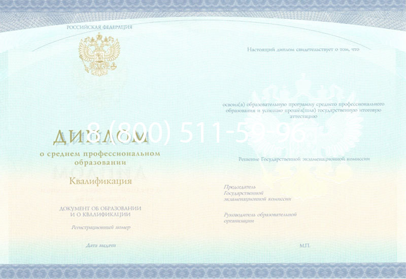 Купить Диплом колледжа (Спецбланк) 2014-2024 года в Магнитогорске Купить Диплом колледжа (Спецбланк) 2014-2024 года в Магнитогорске